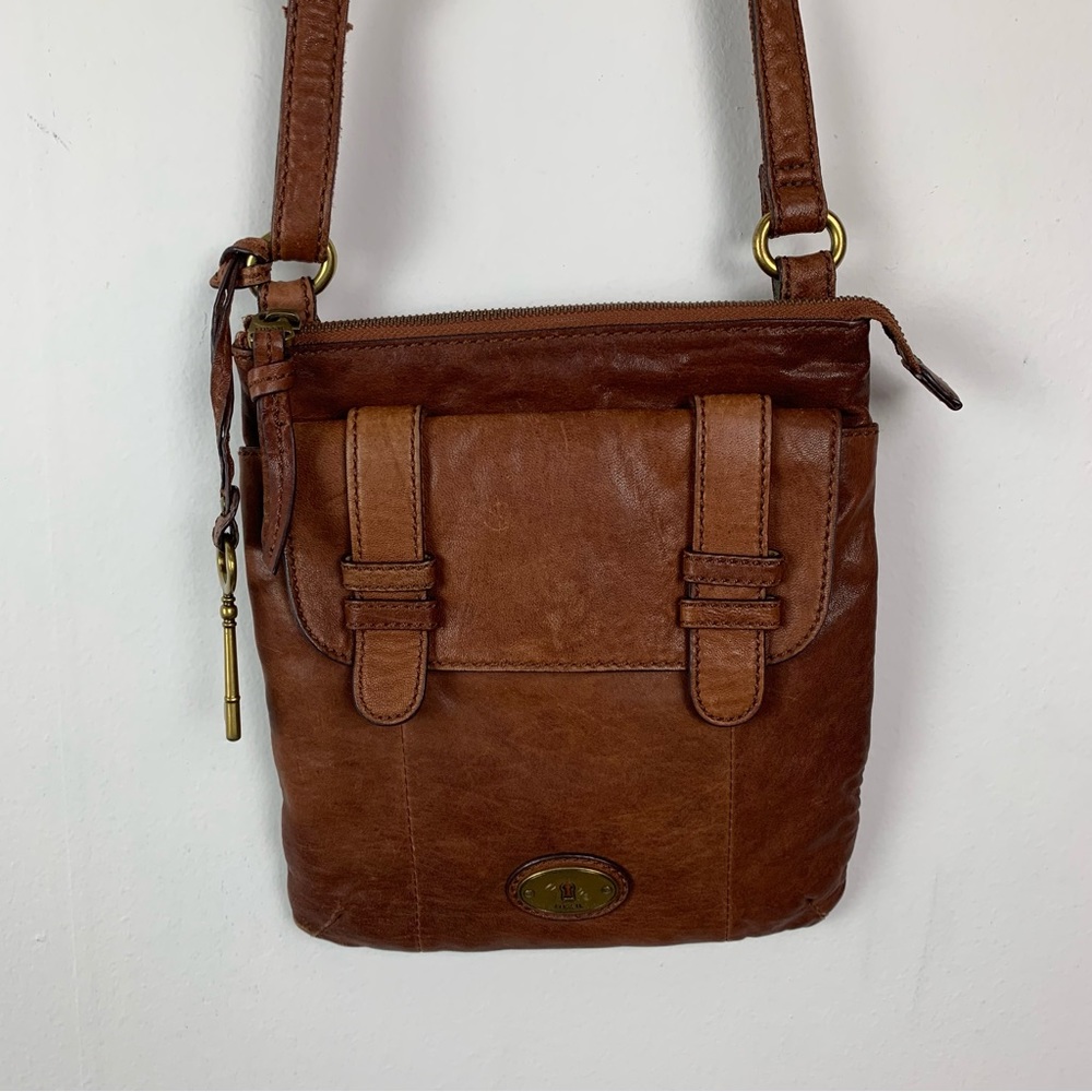 Fossil Leather Crossbody Bag Purse